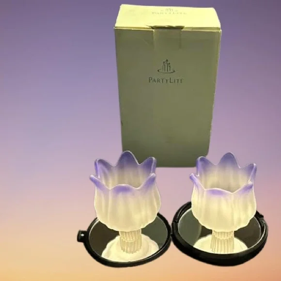 Party Lite Purple Tulip Pegutes - Picture 8 of 13